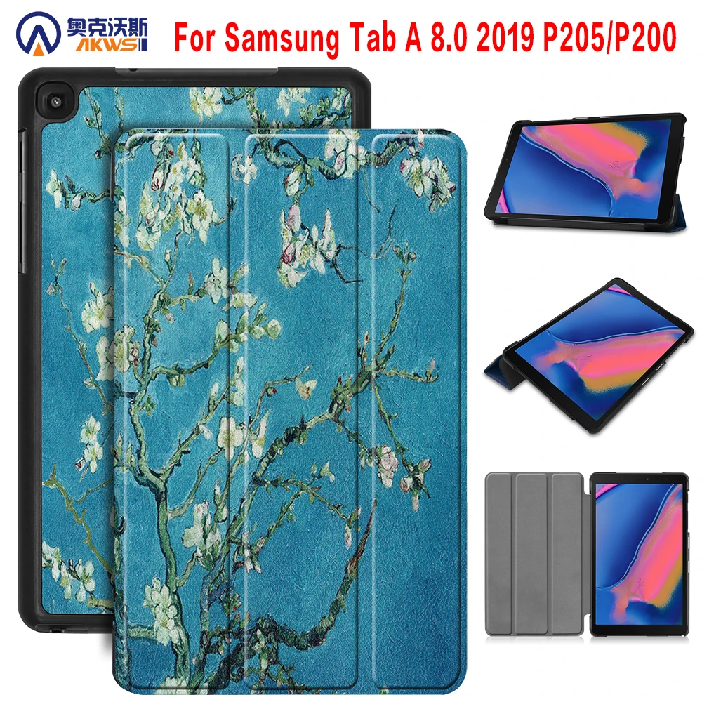 

Tablet Case for Samsung Galaxy Tab a 8.0 SM P200 P205 Cover Funda for Galaxy TAB A8 2019 P200 Protective Shell Capa