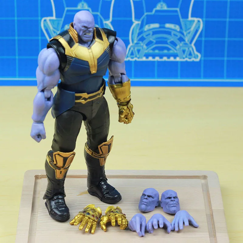 SHF Thanos in Marvel Avengers Infinity War Thanos Action Figures Toys Doll for Christmas Birthday Gift