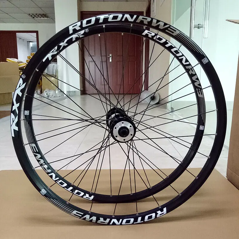 Cheap RXR 26"Mountain Bike Wheels MTB Bicycle Disc Brake Wheelset 7-11 Speed Front Rear Rim Wheelsets Fit Shimano SRAM Cassette 0