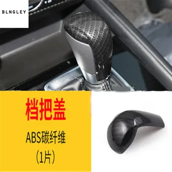 

1pc ABS Carbon fiber Grain Gear lever decoration cover for 2017 2018 Mazda CX-5 CX 5 CX5 MK2 car accessories