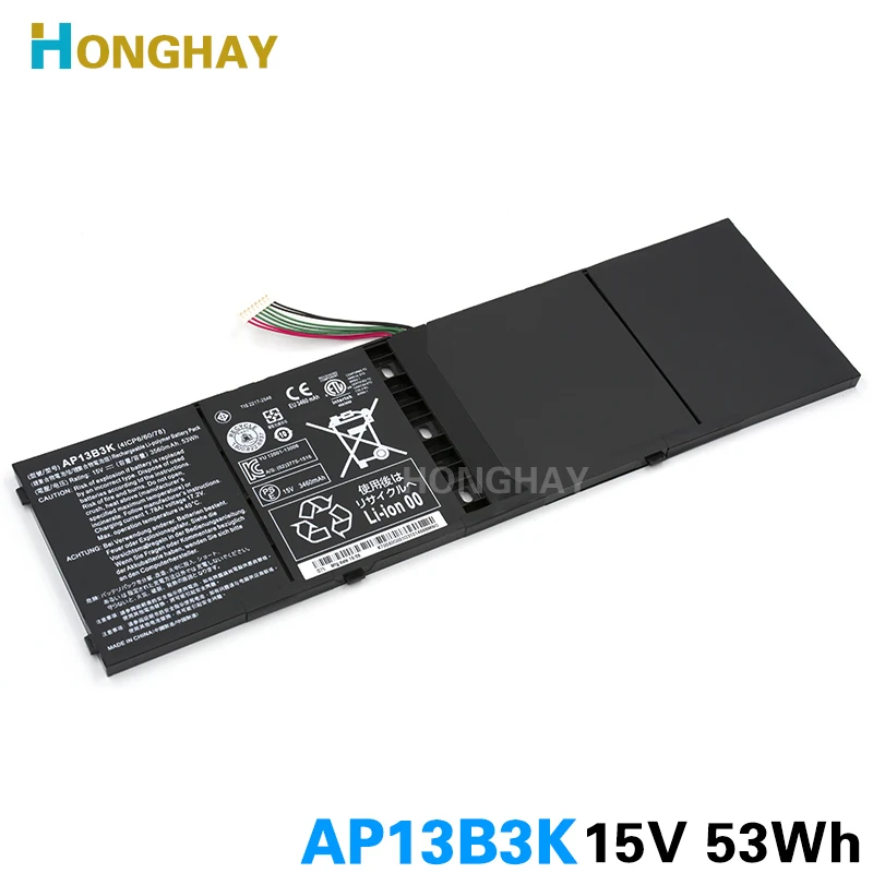 Honghay AP13B3K ноутбук Батарея для acer Aspire V5 R7 V5-572G V5-573G V5-472G V5-473G V5-552G M5-583P V5-572P R7-571 AP13B8K