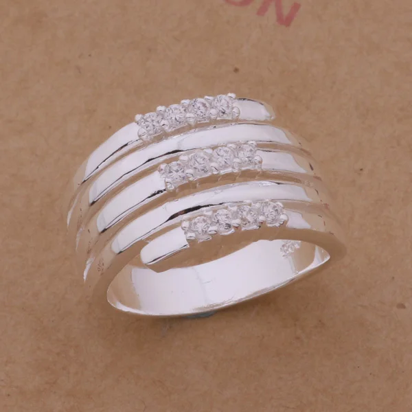 

wholesale High quality silver Fashion jewelry rings WR-177