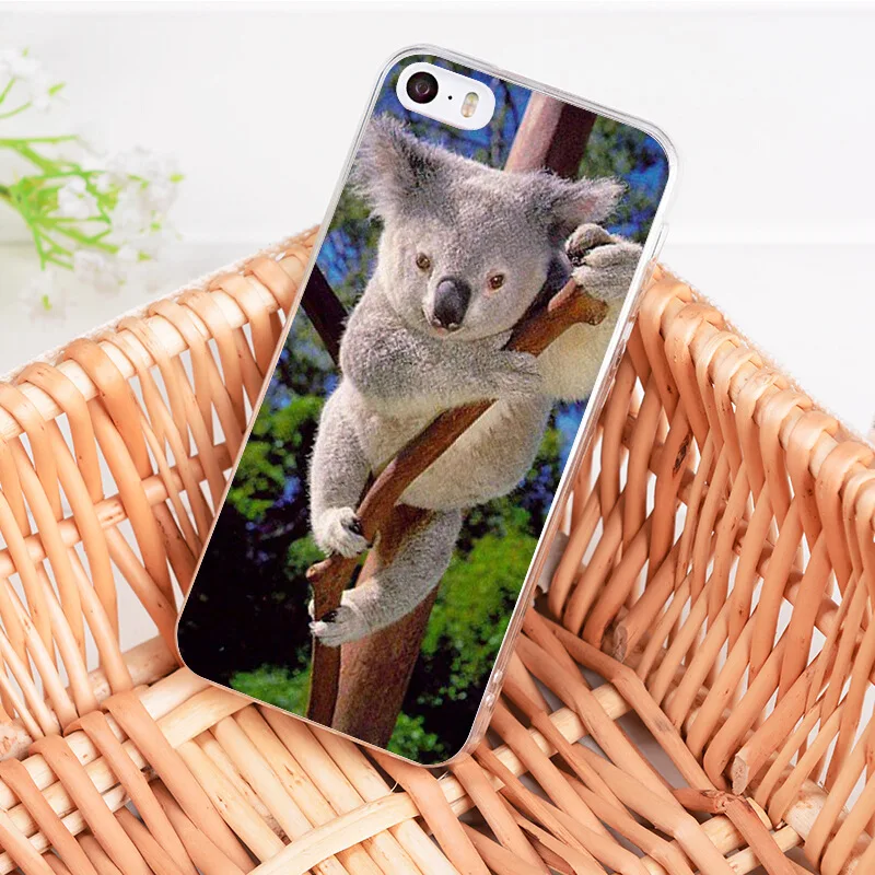 MaiYaCa For iphone 7 8 6 X Case Cartoon animal Cute Koala Art Collage Phone Case for iPhone 8 7 6 6S Plus X 5 5S XS XR XSMAX