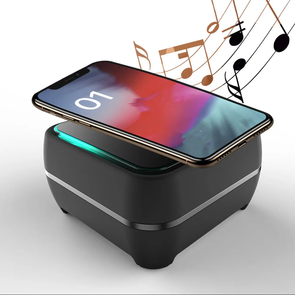 Mobile Phone Bluetooth 5.0 Speaker Portable Soundbox Simple Design Wireless Cellphone Charger Mobile Phone Bluetooth 5.0 Speaker Portable Soundbox Simple Design Wireless Cellphone Charger
