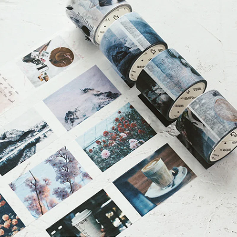 

1.5-4cm*7m Life collage series washi tape Kawaii DIY decoration scrapbooking planner masking tape adhesive tape label sticker