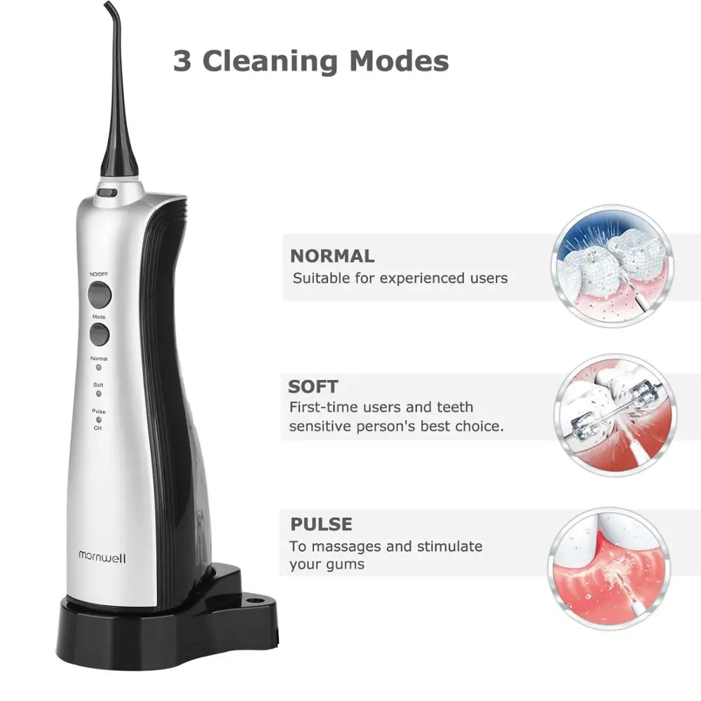 Oral Irrigator Rechargeable Water flosser Portable Dental Irrigator Teeth Clean Oral Dental Floss W