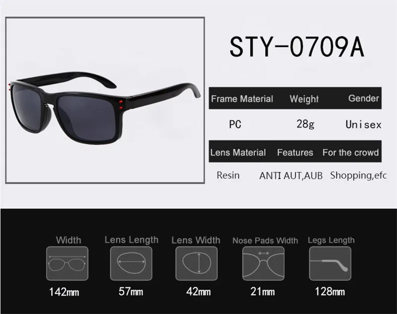 Лидер продаж, мужские солнцезащитные очки с квадратными линзами, брендовые дизайнерские Винтажные Солнцезащитные очки, мужские очки для вождения, ретро очки STY0709A