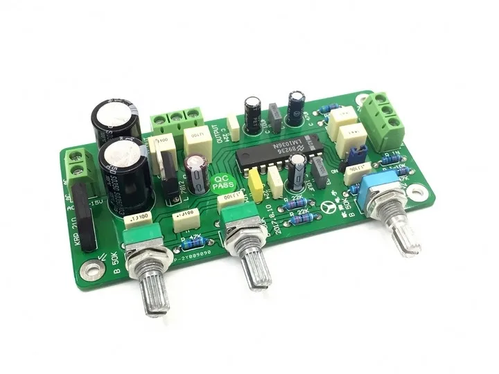 AC dual 12V-double 15V LM1036 amplifier tone board With rectifier filter regulator circuit finished | Электроника