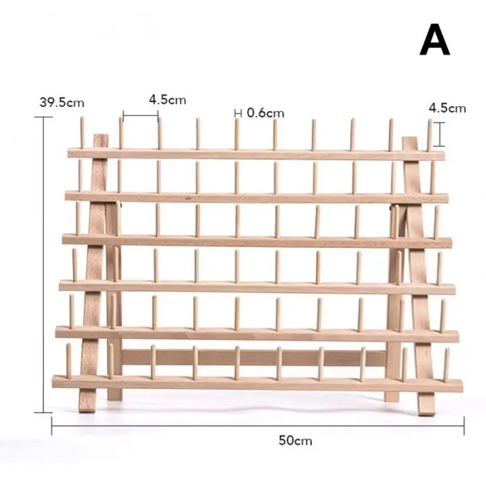 Складная деревянная стойка для ниток с катушками для шитья стеганой вышивки E2S