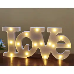 AKDSteel 3D любовь Романтический внутреннего декоративные настенные ночные лампы шатер письмо светодиодный ночник Главная Новогоднее