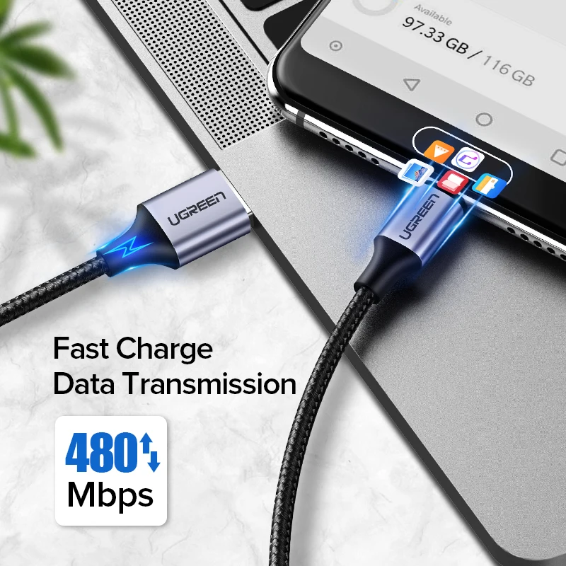 Ugreen USB نوع C كابل يو إس بي C سريع شحن كابل بيانات لسامسونج غالاكسي S9 S8 زائد كابل شاحن الهاتف المحمول ل شياو mi mi 8 Ugreen USB نوع C كابل يو إس بي C سريع شحن كابل بيانات لسامسونج غالاكسي S9 S8 زائد كابل شاحن الهاتف المحمول ل شياو mi mi 8
