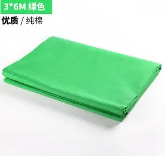 Фон для студийной фотосъемки из хлопчатобумажной ткани для фотосъемки Taobao однотонный серый фон CD50 T07 - Цвет: green 3x6m