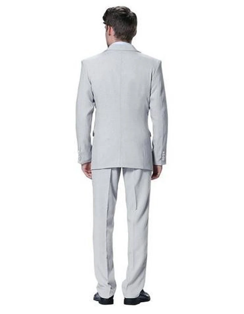2017 Custom Made Handsome Slim Fit Ball Gowns Men's 3 Piece Slim Two Buttons Fit Groom Men's Suit (jacket+ Pants+vest+tie)