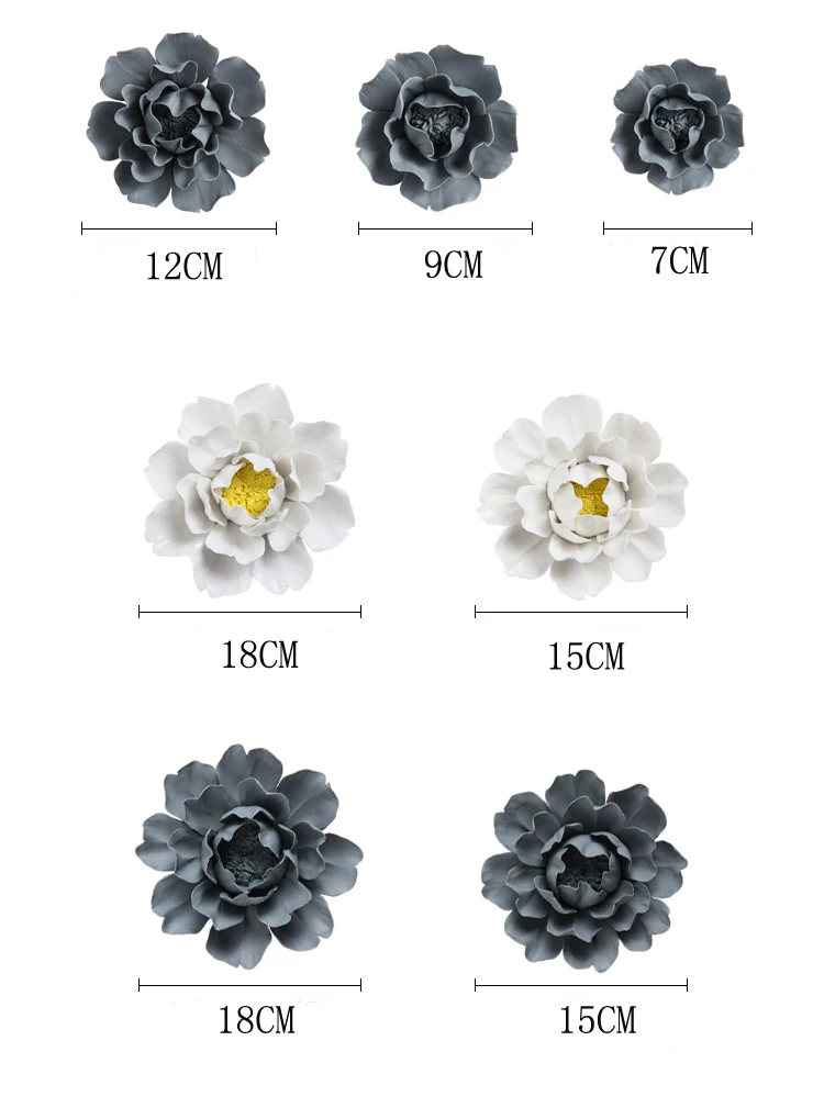 Серые цветы пиона декоративные настенные Цветочные тарелки фарфоровые декоративные тарелки домашний декор для учебы и офиса украшение стен комнаты