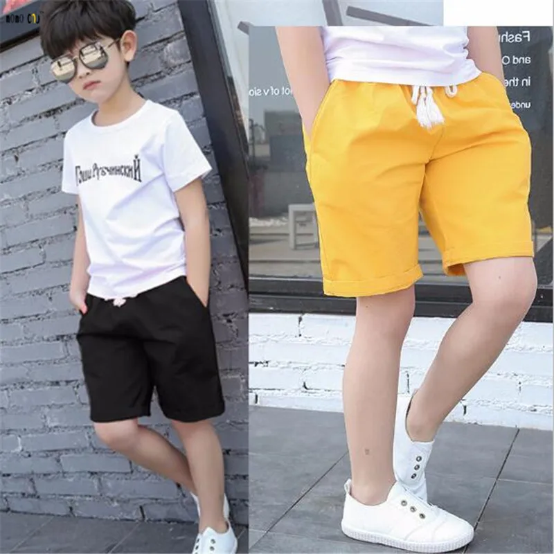 

School Pants For Boy Summer Casual Pure Cotton Sport Knee Length Children Pants Boy Clothes 4 5 6 7 8 9 10 11 12 13 14 Years