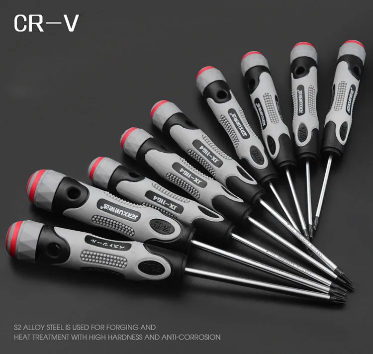 JERXUN T5-T30 отвертка Torx CR-V Быстрый сливовый Отвертка Магнитный болт отвертка инструменты для вождения 1 шт