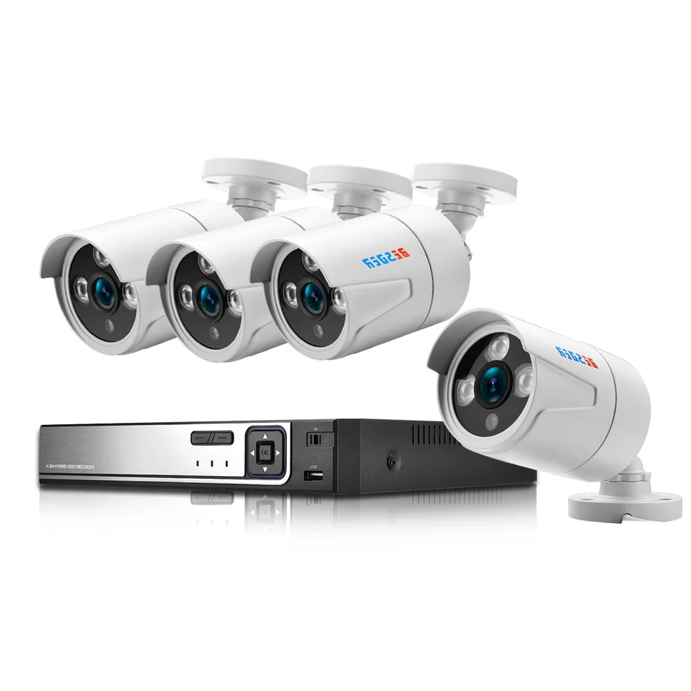 BESDER H.265 5MP 2592*1944 видеонаблюдения Системы 48V PoE 4CH NVR Kit 2MP Водонепроницаемый открытый