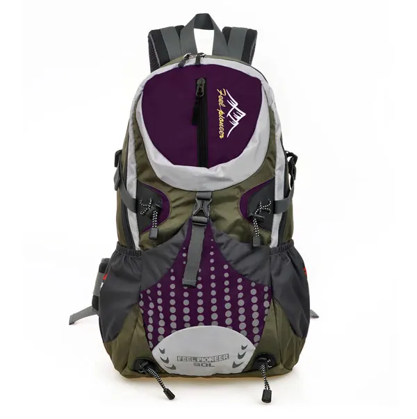 Уличный спортивный походный туристический тактический рюкзак нейлоновый мужской рюкзак 30л сумка с двумя плечами - Цвет: purple