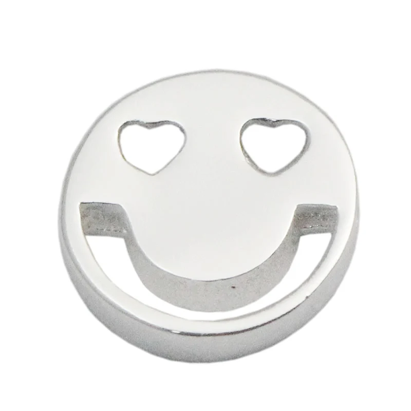 

Beadsnice 925 Sterling Silver Happy Face Charms Tiny Smiley Beads Bracelet Spacers Round Metal Jewely Findings ID35643smt4