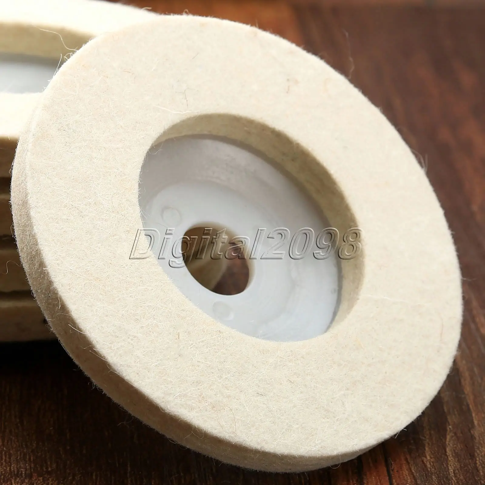 4 inch 100*10mm*16mm Round Polishing Wheel Wool FELT Buffing Polishers
