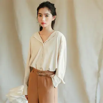 

Women Blouse Chiffon Ulzzang Female Student Korean 2019 Summer Women's Loose Blouses Female Korean Punk Harajuku Clothing Ladies