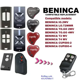 

2pieces BENINCA LO.T2WMR rolling code compatible remote control GOOD