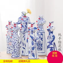 Цзиндэчжэнь керамические креативные кружки из фарфора фигурки народный стиль cheongsam красота керамическая ваза украшения ремесла
