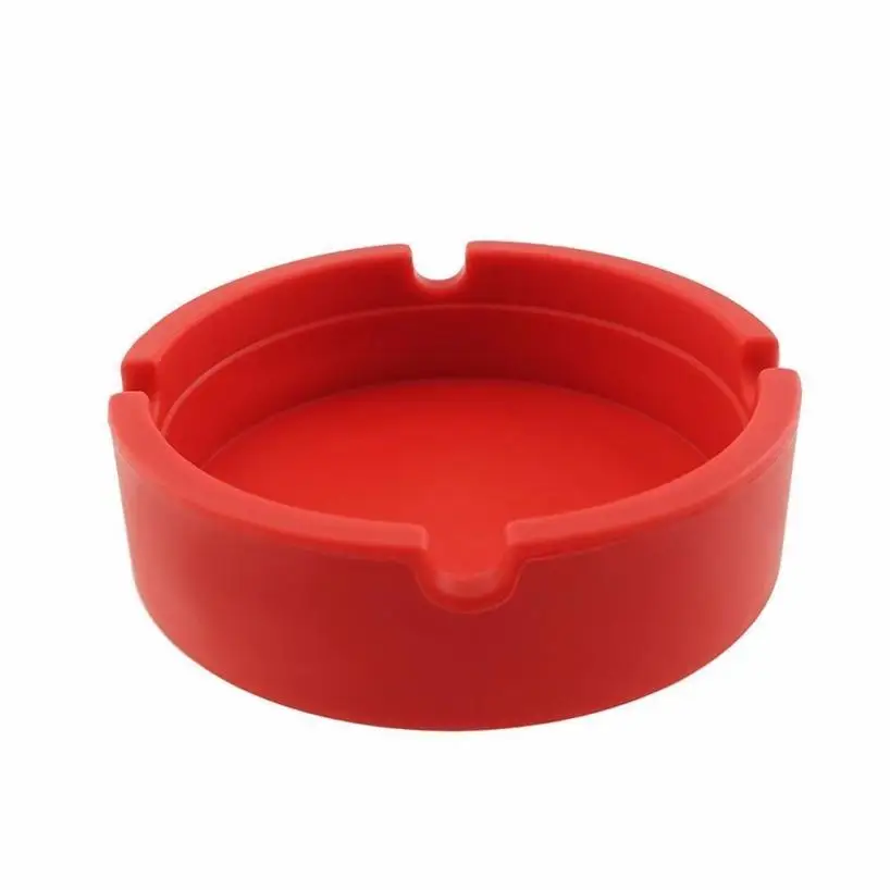 Silicone Round Ashtray EcoFriendly Colorfull Premium Silicone Rubber