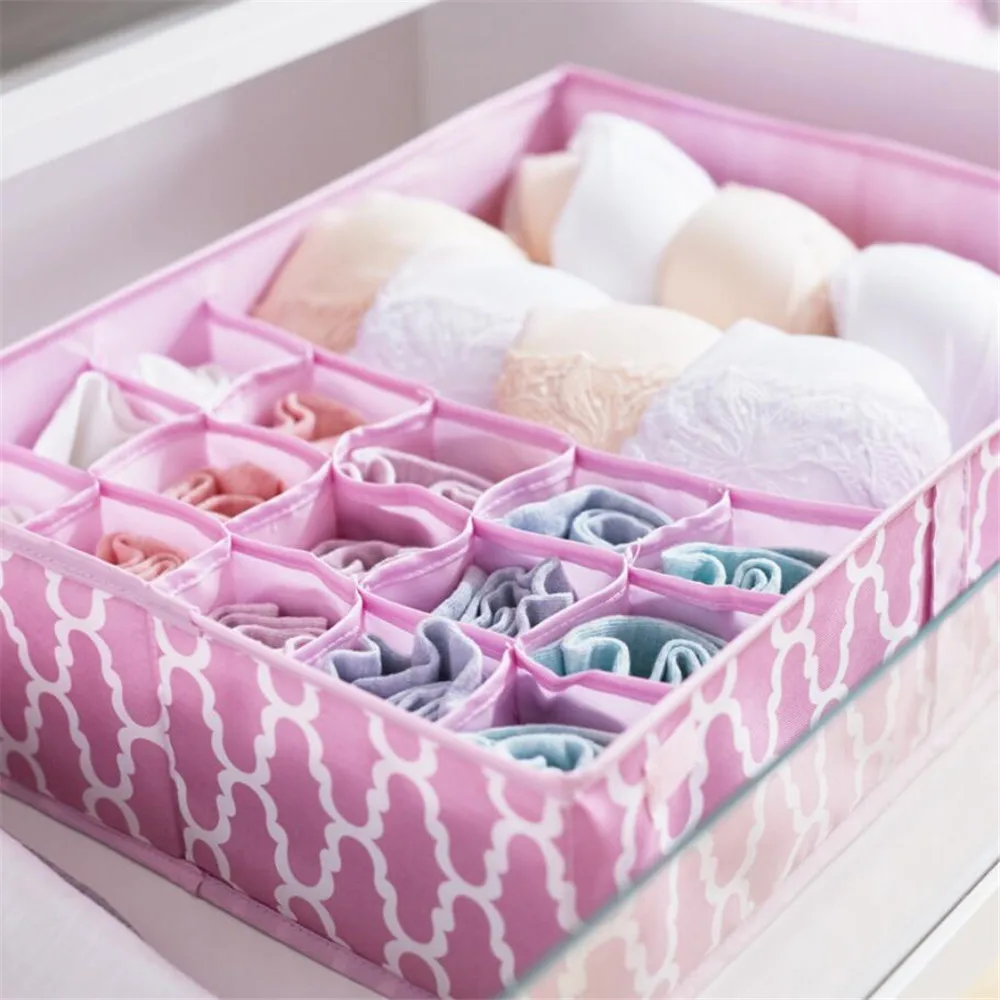 

Women's Storage Bag Underwear socks Bra Organizer Cosmetic Makeup Pouch Case storage box Storage helper