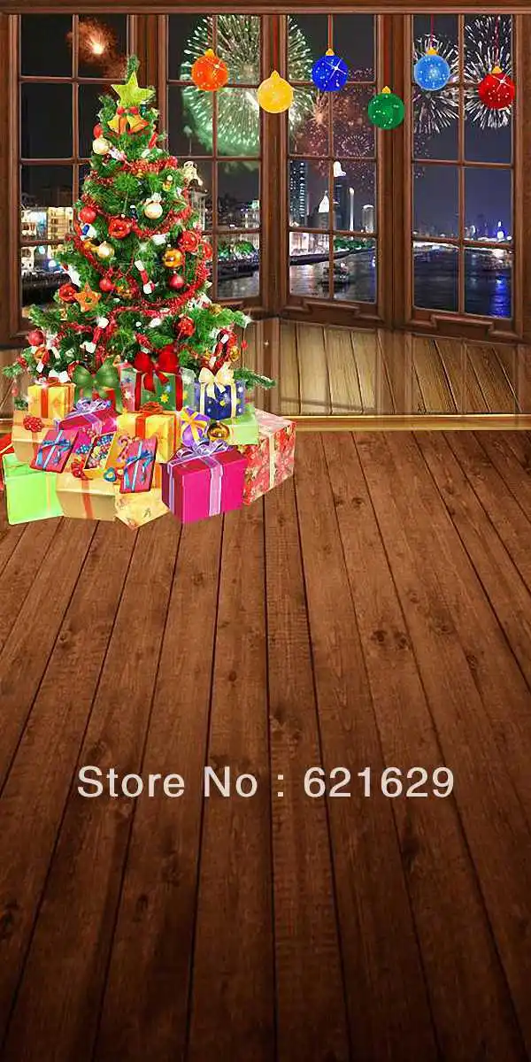 

Christmas Eve 10'x20' CP Computer-painted Scenic Photography Background Photo Studio Backdrop DGX-458