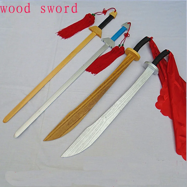 Martial Art Hardwood Long Sword Training Equipment kung fu staff wooden
