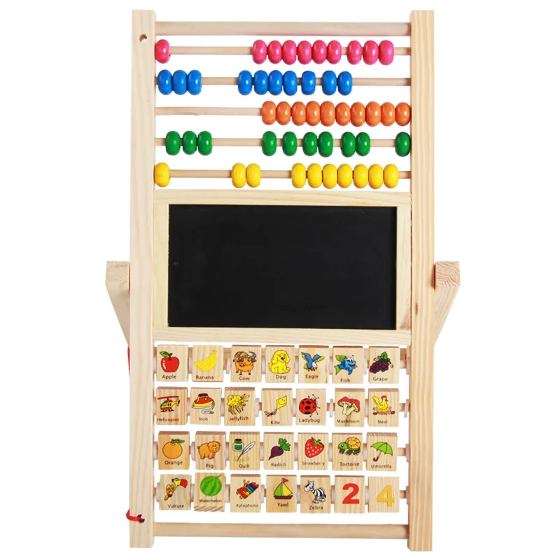 Многофункциональный Abacus обучающая подставка деревянная Монтессори игрушки счетные познавательные доски раннего образования математические игрушки для детей подарок