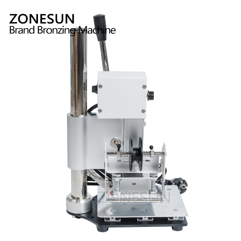 ZONESUN 1 шт. 110 В/220 В руководство горячего тиснения фольги маркировочная машина кожа ПВХ принтер с контролем температуры