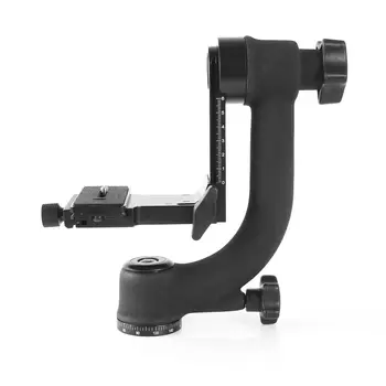 

BK-45 360 Swivel Gimbal Tripod Head Quick Release Plate with 1/4" Screw for Panoramic DSLR Camera Telephoto Lens