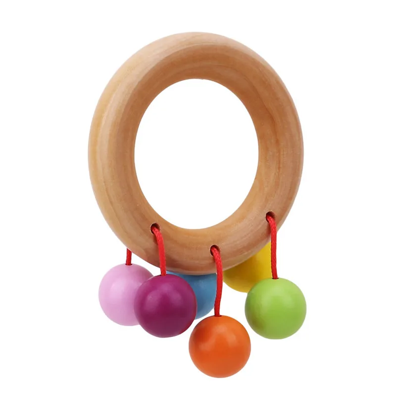 Детский колокольчик, деревянные игрушки, погремушка, музыкальные развивающие игрушки, инструмент, погремушки, ручки, игрушки для новорожденных, детские игрушки - Цвет: Bracelet circle
