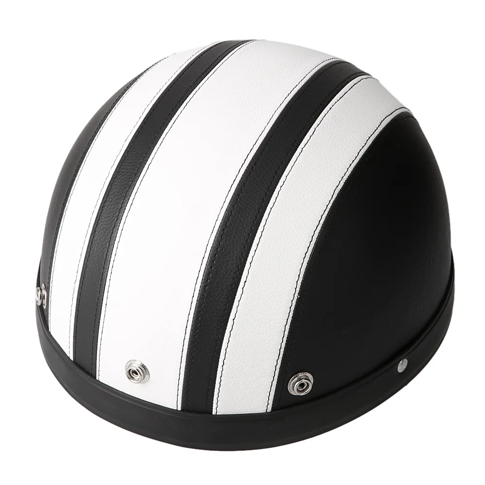 KKmoon мотоциклетный шлем Синтетическая кожа половина шлем мото унисекс мотокросса шлемы с козырьком очки Регулируемая емкость