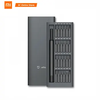 

Original Global Version Xiaomi Mijia Wiha Daily Use Kit 24 Precision Magnetic Bits Alluminum Box DIY Screw Driver Smart Home Set