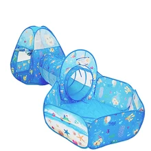 Складной туннельный тент детская игрушка мяч бассейн ямы мультфильм для ползания и игр игровой дом с корзиной портативные игрушки для детей