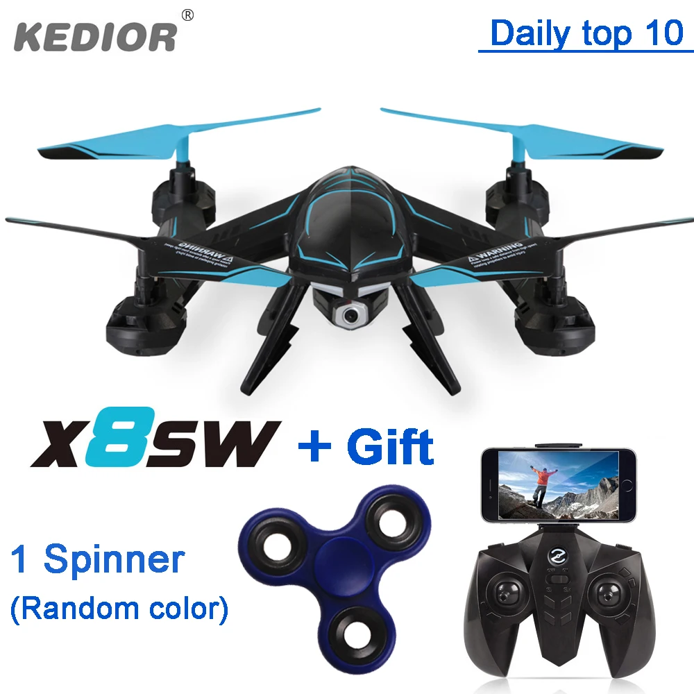 Kedior X8SW Радиоуправляемый Дрон Quadricopter С Камера 720 P WI FI FPV системы или 1080 HD без Мода