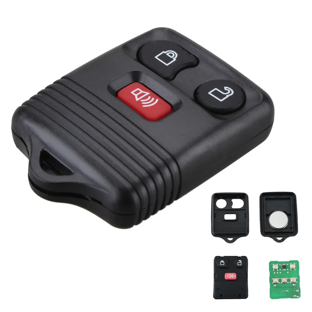 

433 & 315MHZ 3 Buttons Remote Control Car Key Fob Clicker Transmitter Keyless Entry Replacement for Ford / Mazda / Mercury