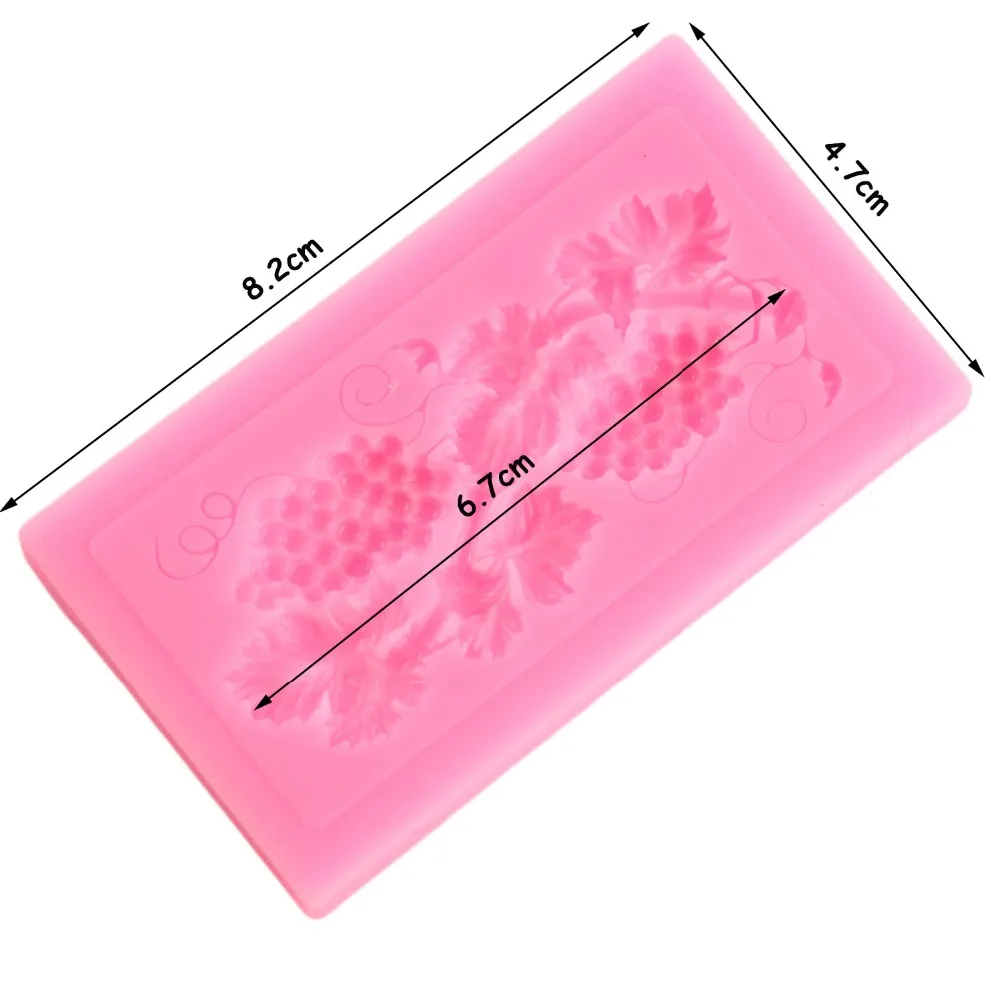 Виноградная силиконовая форма кайма для мастики формы для пирожных сделай сам украшения инструменты Конфеты глина форма для шоколадной мастики формы для выпечки кекса