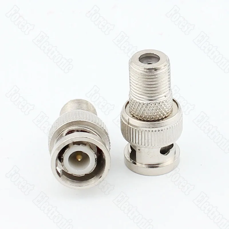 50pcs/lot BNC Male To Female Cable TV Connector English F Female To Q9