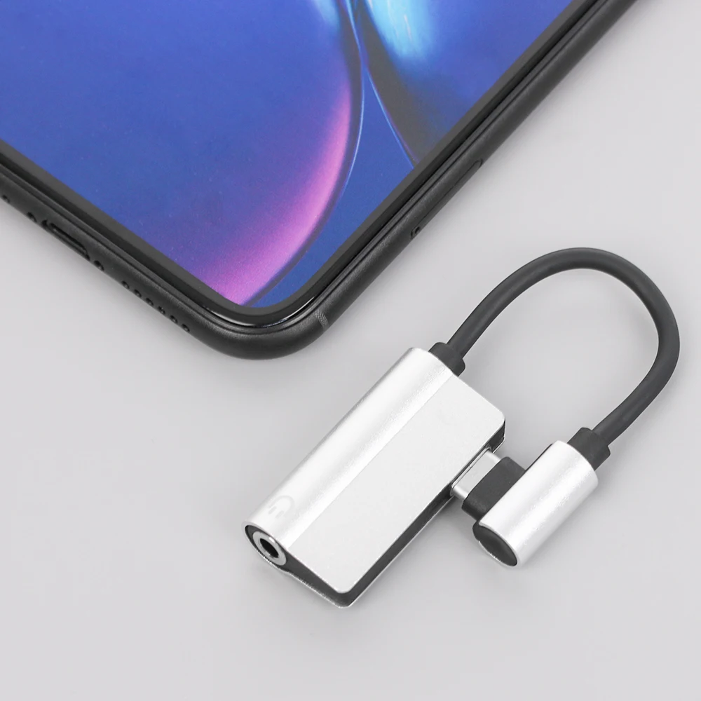 Новый Прямоугольный USB C аудио кабель зарядное устройство 2 в 1 Тип до 3 5 мм разъем