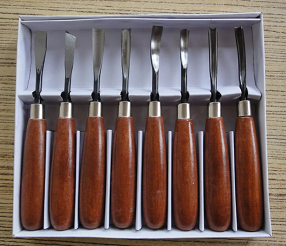 Free shipping 8PCS PMB 308 Tool Kit woodpeckers chisel wood chisel