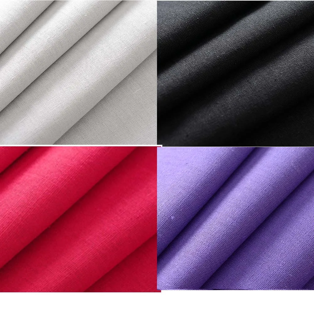 

PPCrafts Bamboo linen fabrics cotton, linen fabrics of pure cotton shirt clothes clothing color book linen cloth fabric