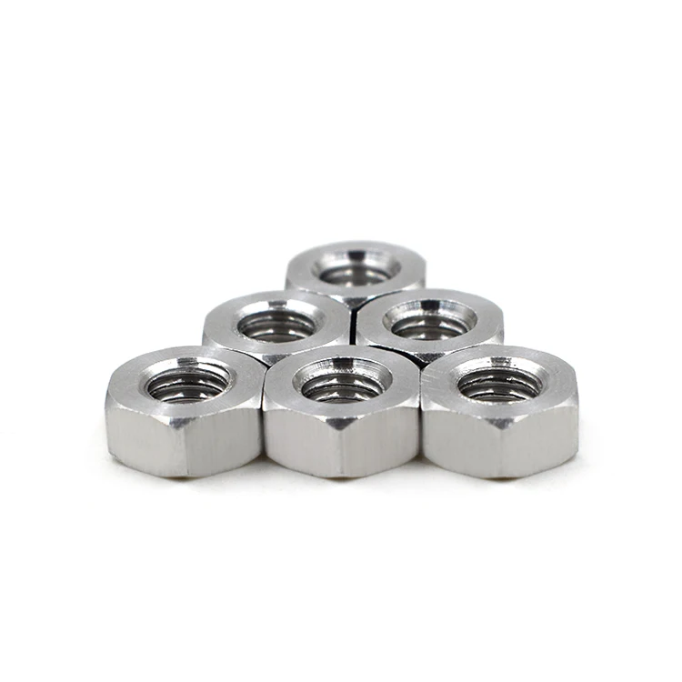 30pcs M3 M4 M5 M6 Aluminum alloy nut hex nuts screw cap DIN93in Nuts from Home Improvement on