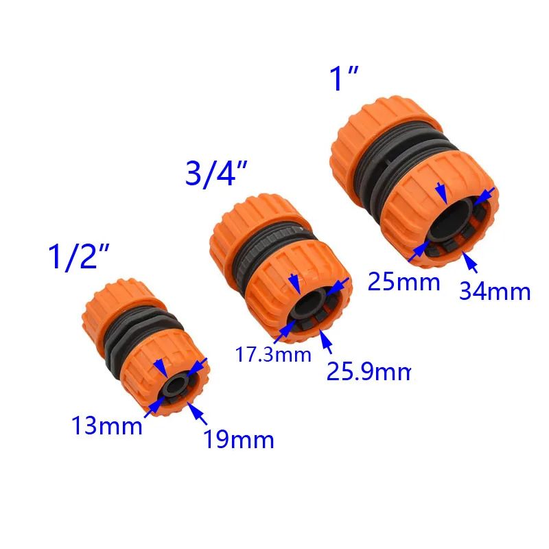 Садовый шланг ремонт1/" 3/4" " ремонтные соединения садовых шлангов фитинги для орошения быстрый соединитель труб 1 шт