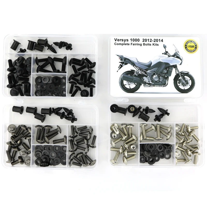 Fit For Kawasaki Versys 1000 2012 2013 2014 Motorcycle Complete Full Fairing Bolts Kit Side Covering Screws Speed Nuts Steel | Автомобили