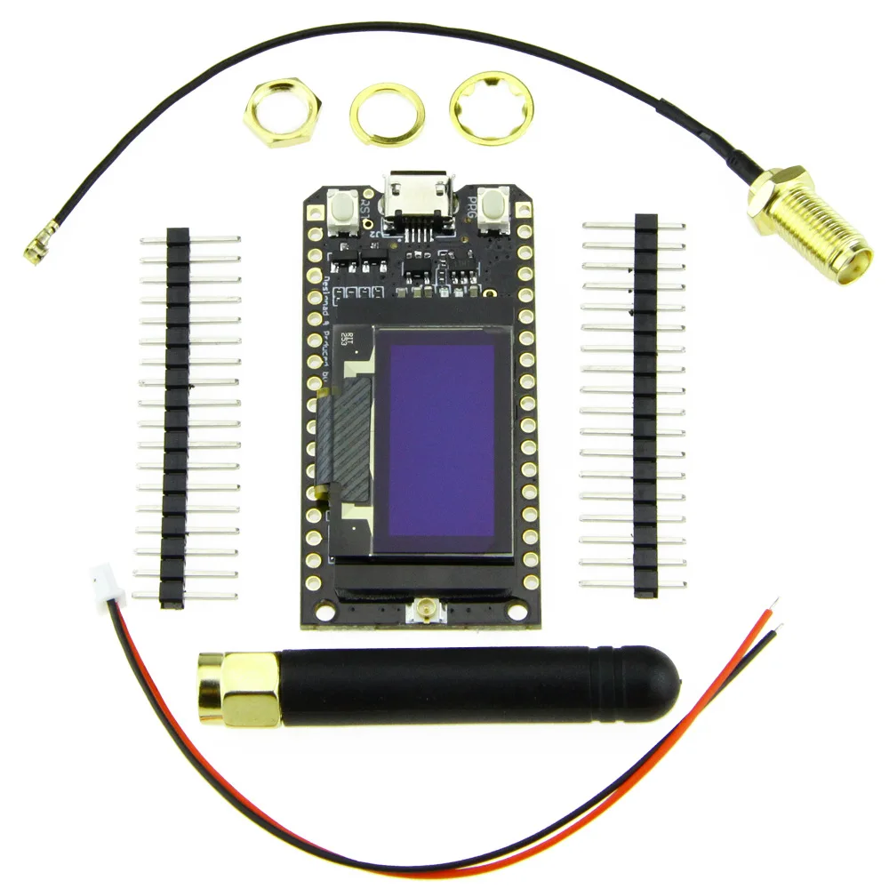 Bluetooth Wifi ESP-32 макетная плата модуль Lora32 Lora 868 МГц ESP32 Lora Oled 0,96 дюйма синий дисплей с антенной