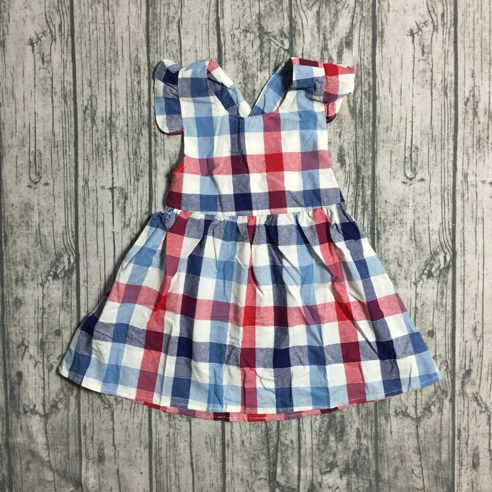 

baby girls summer 4th of july plaids dress clothing girls stripe dress girls soft milksilk dress children
